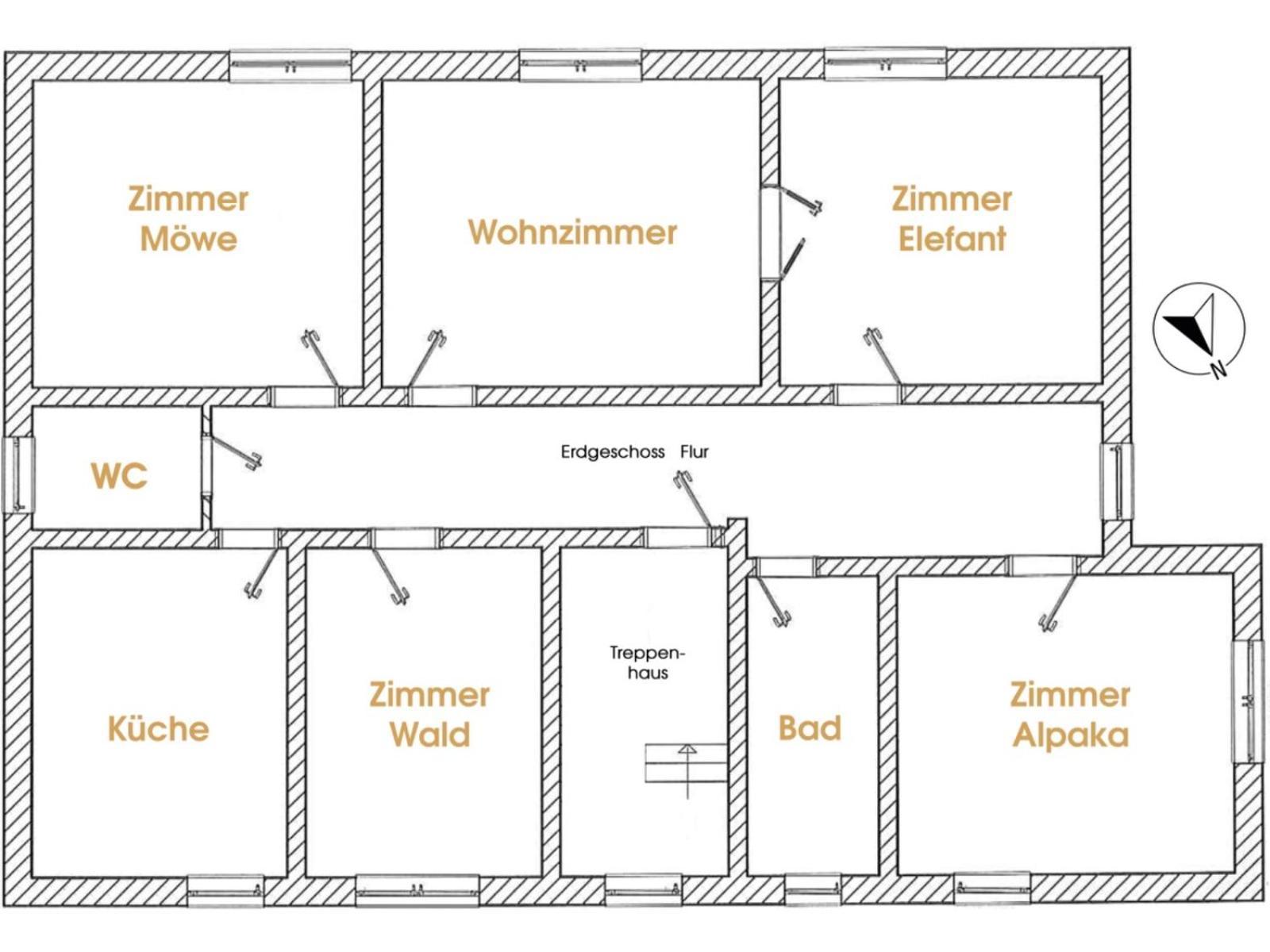 Gelbes Haus Seenland Ferienwohnungen Xl Elsterheide Kültér fotó